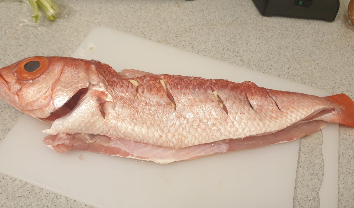 Red Snapper before stuffing