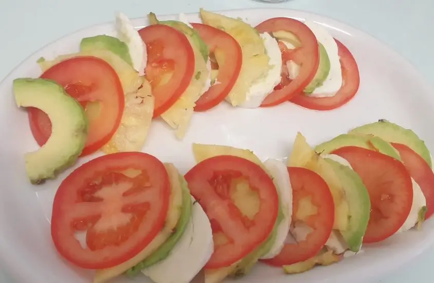 Avocado, Pineapple and Passion Fruit salad