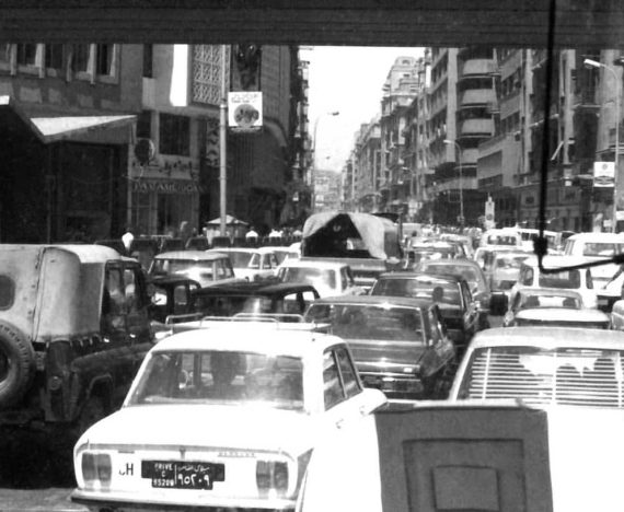 Cairo traffic in 1975