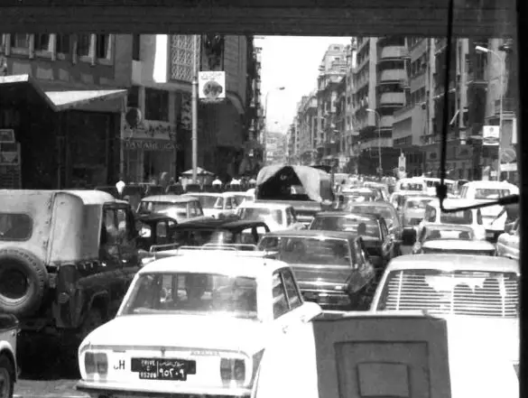 Cairo traffic in 1975